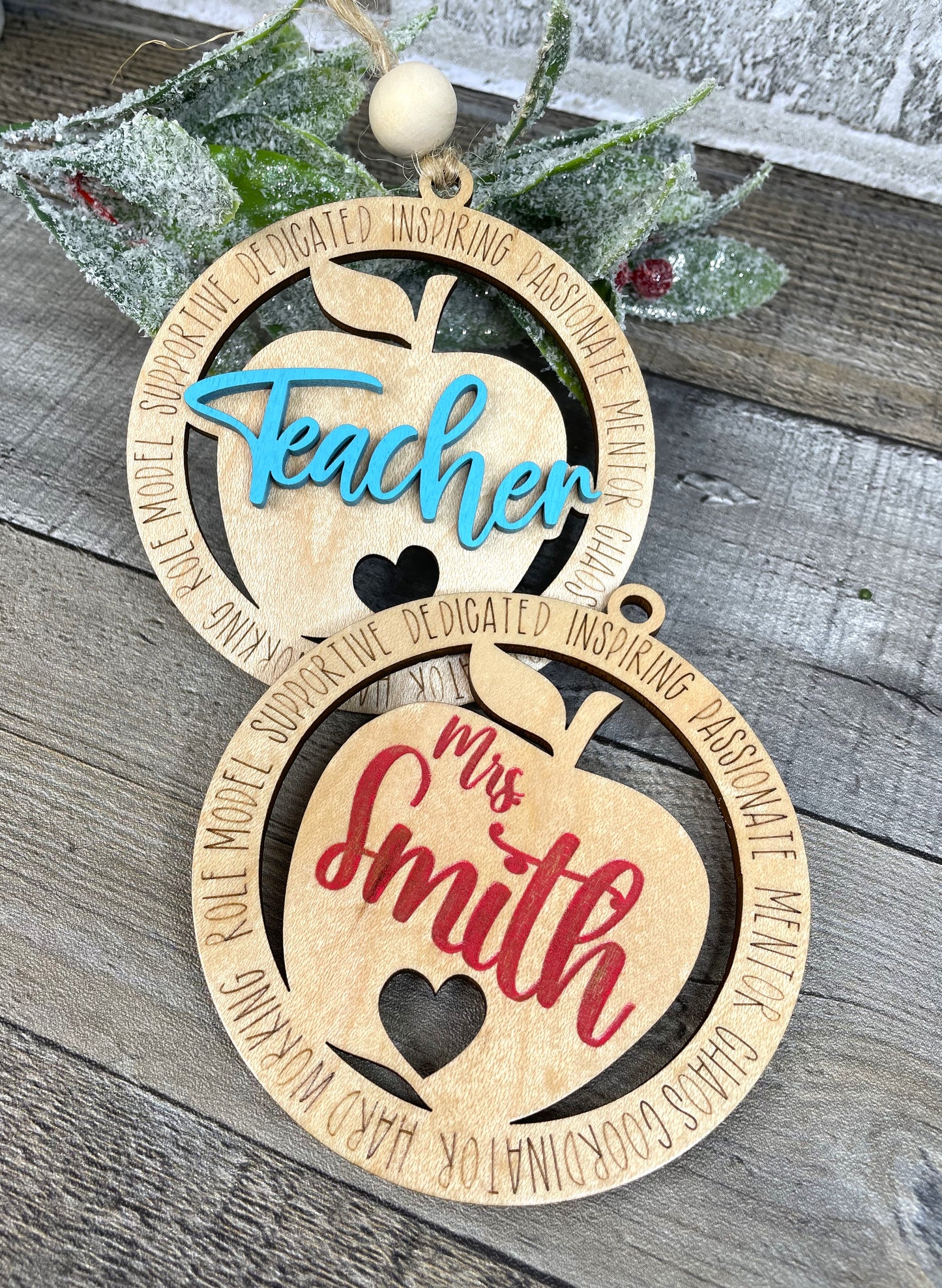 Teacher Appreciation Charm Ornament