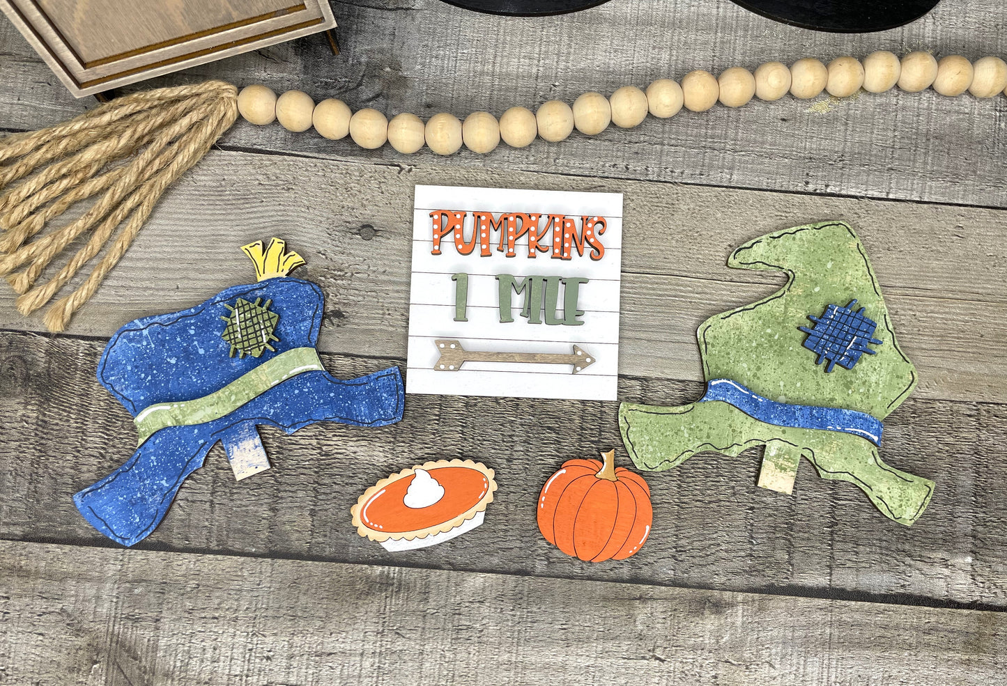 Interchangeable Gnome Insert Set " Fall Pumpkins"