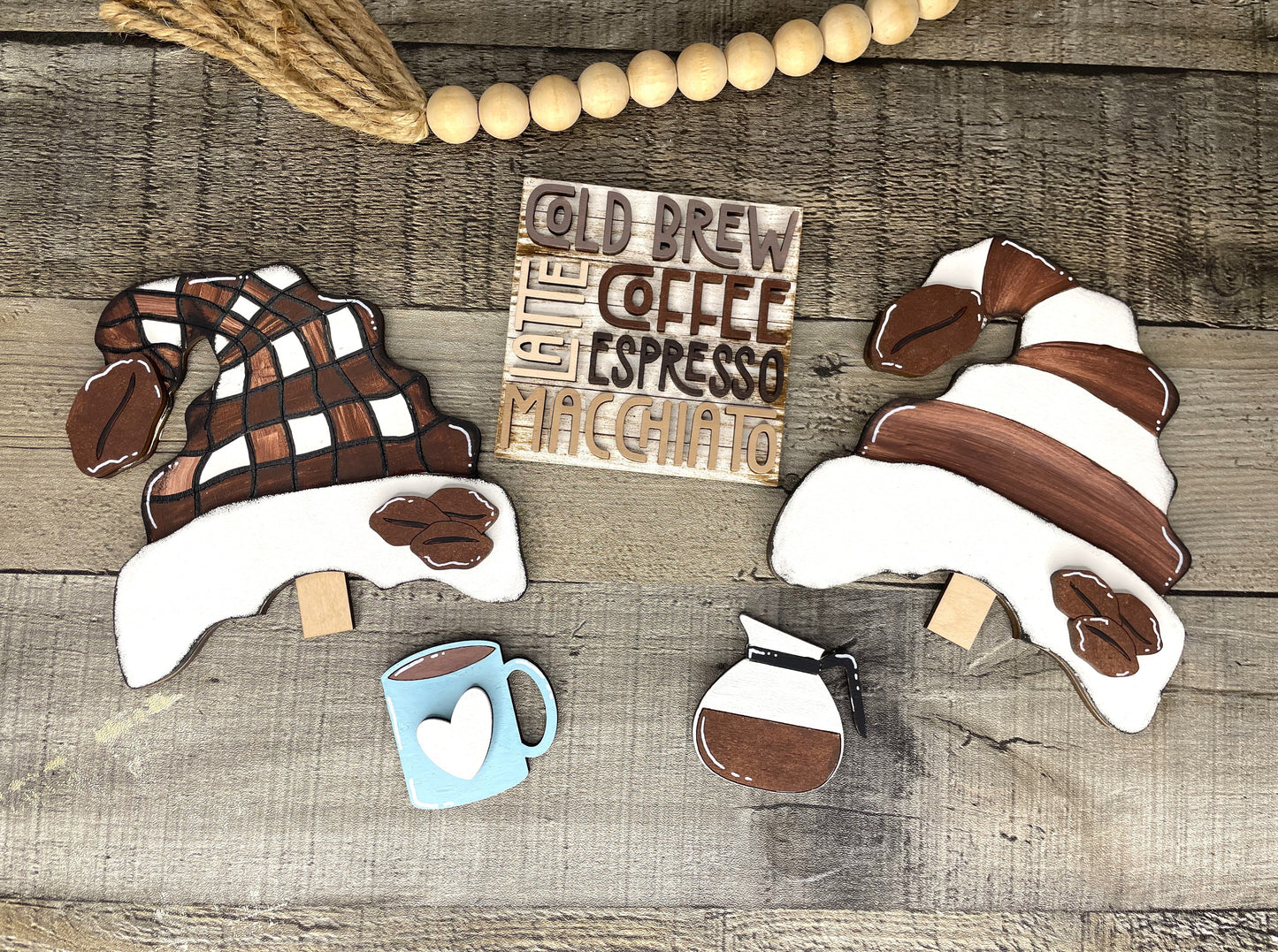 Interchangeable Gnome Insert Set "Coffee"