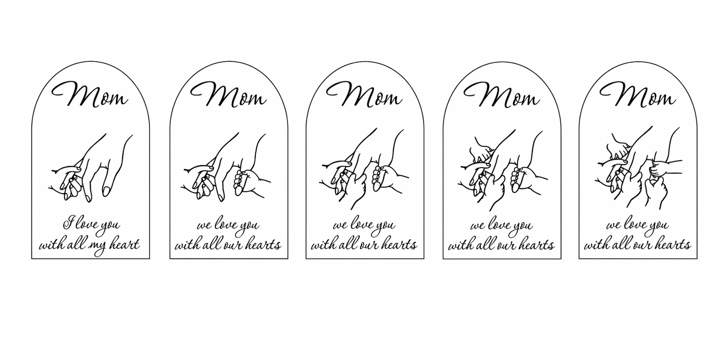 Boho Floral Mother & Child(ren) Sign