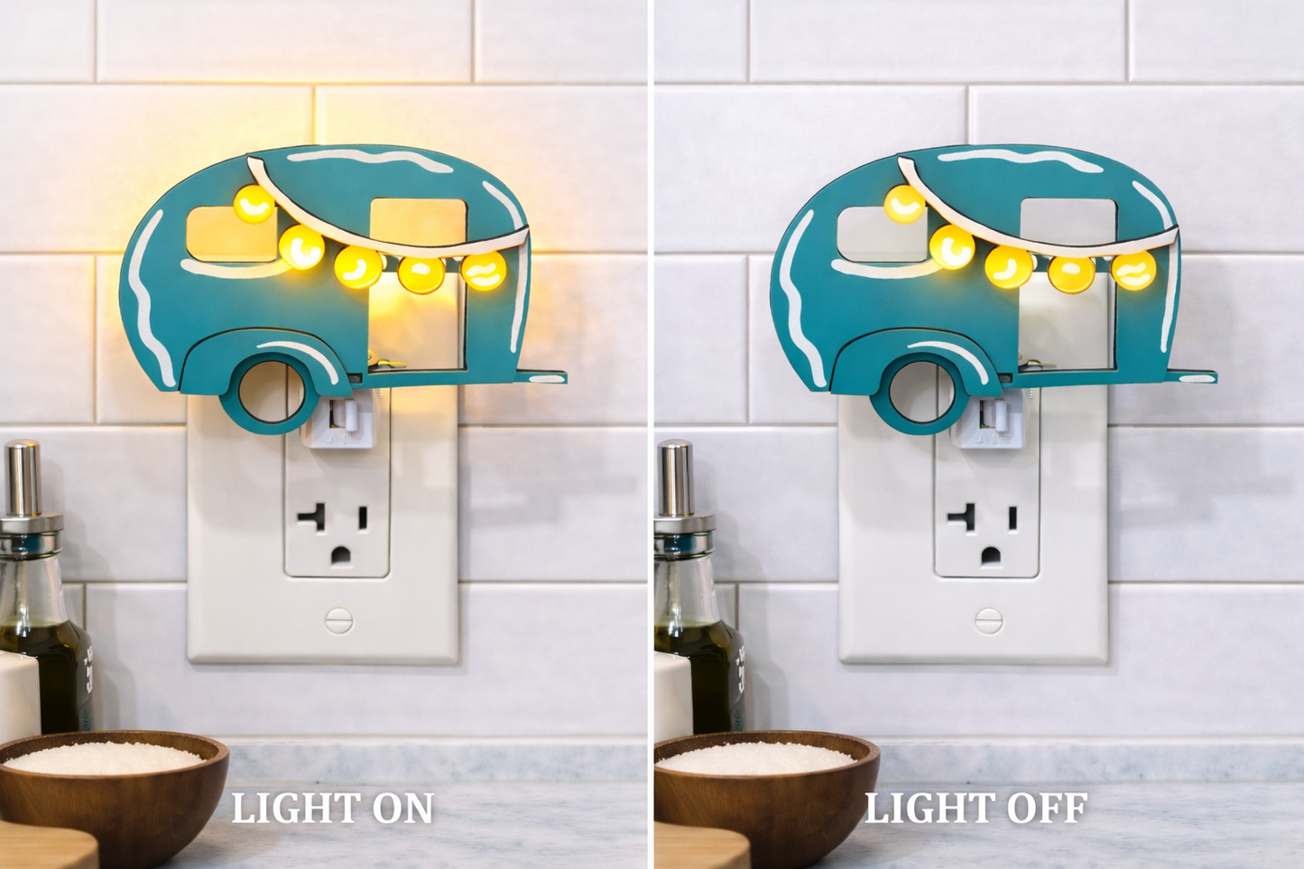 Vintage Camper Night Light Cover