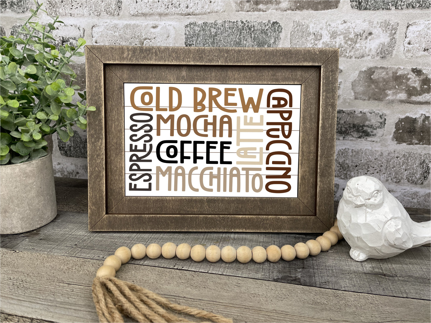 "Coffee" Farmhouse Insert