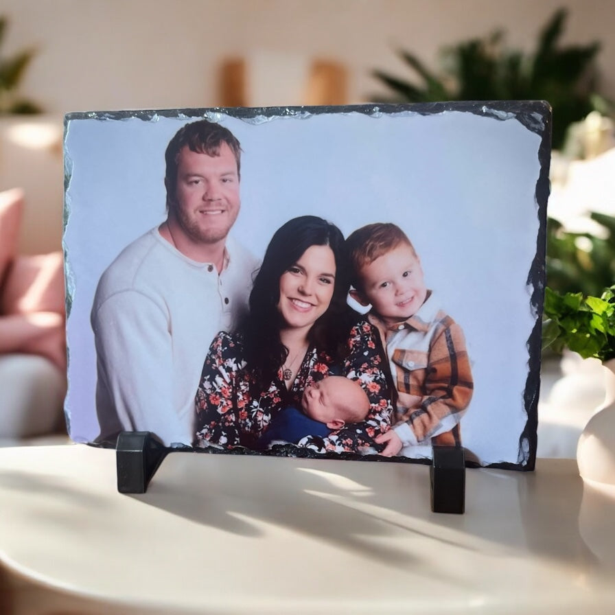 Rock Slate Photo Frame
