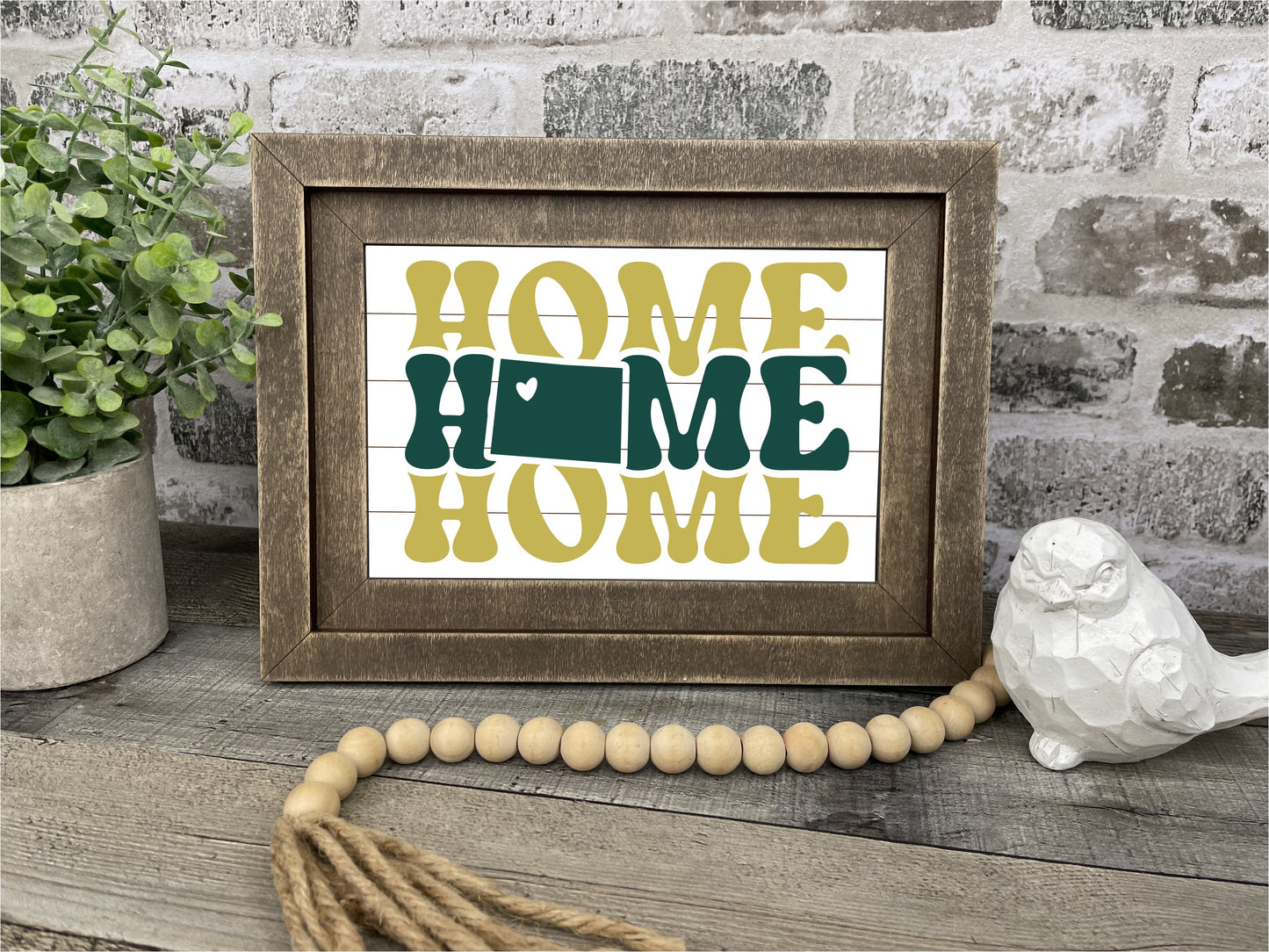 "Colorado Home State" Farmhouse Insert