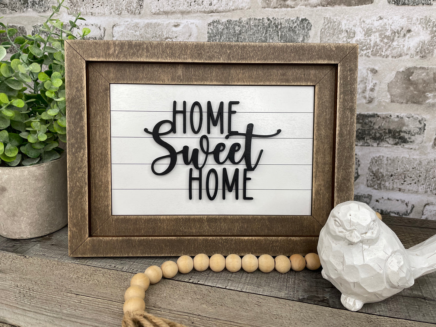 "Home Sweet Home" Farmhouse Insert