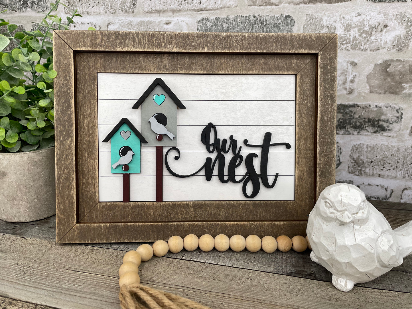 "Our Nest" Farmhouse Insert