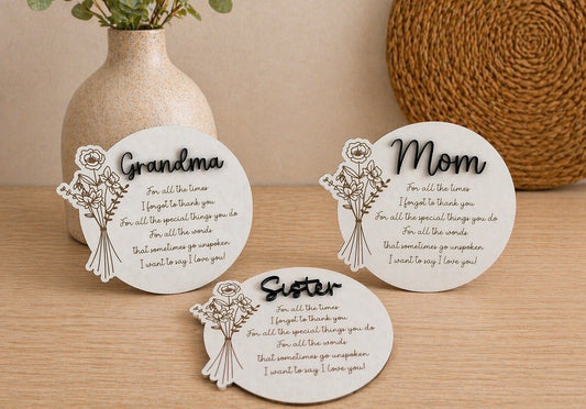 "Thank You" Floral Sign
