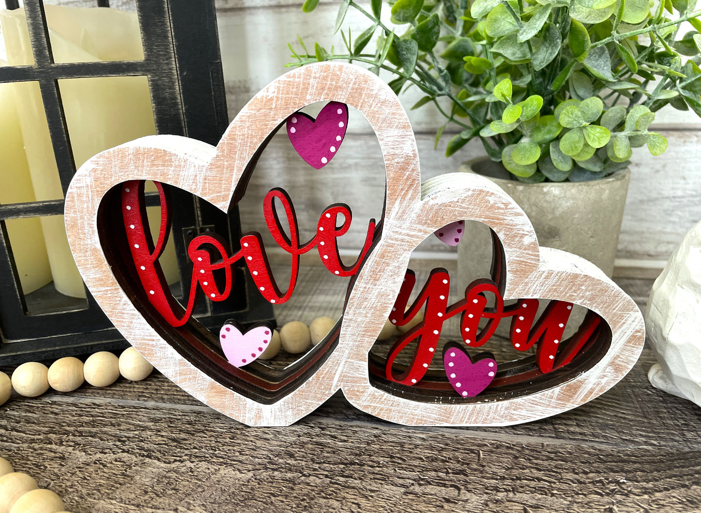 Love" Heart Shelf Sitter