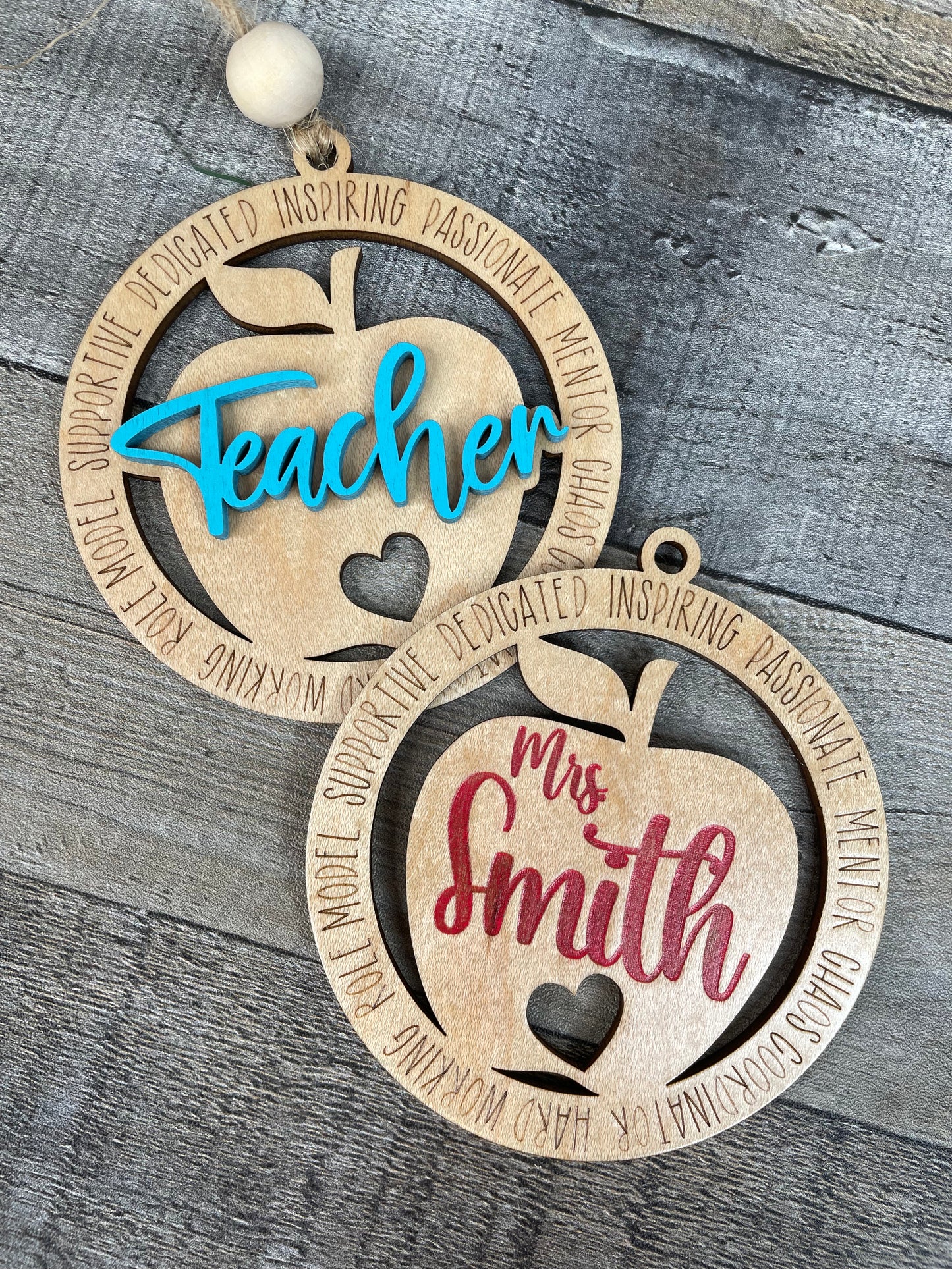 Teacher Appreciation Charm Ornament