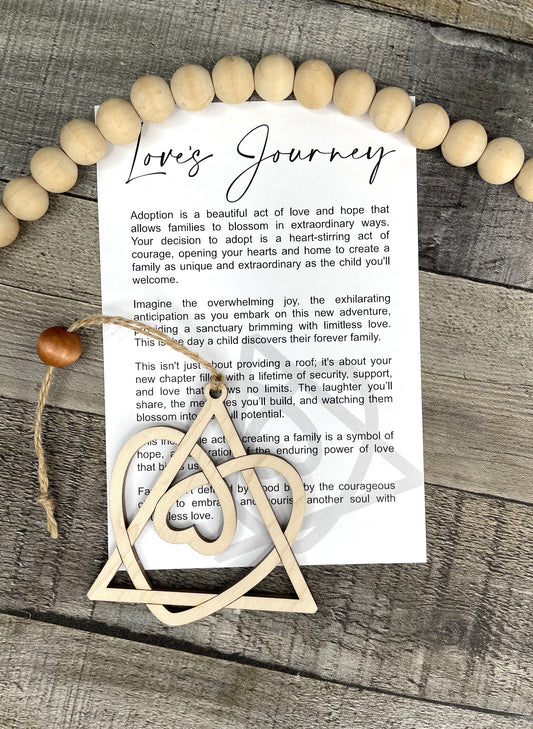 "Love's Journey" Adoption Story Card