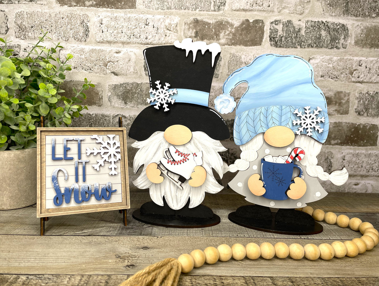 Interchangeable Gnome Insert Set "Winter"