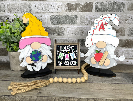 Interchangeable Gnome Insert Set "School"