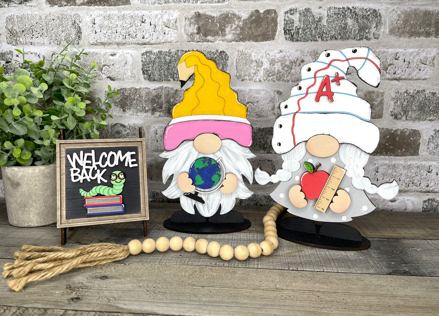 Interchangeable Gnome Insert Set "School"