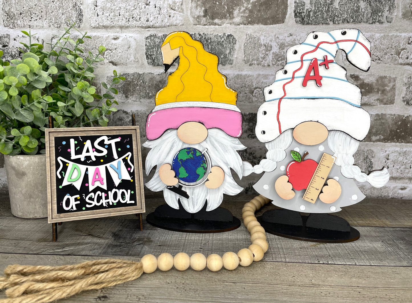 Interchangeable Gnome Insert Set "School"