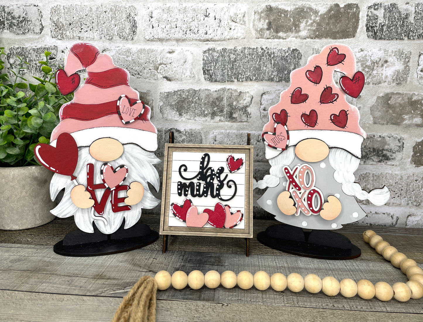 Interchangeable Gnome Insert Set "Valentine's Day"