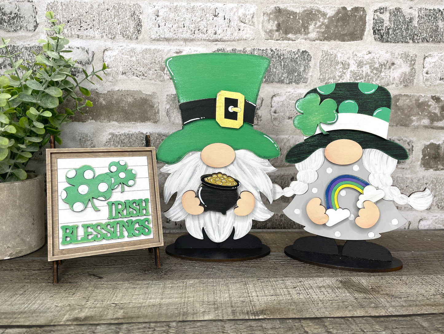 Interchangeable Gnome Insert Set "St. Patrick's Day"