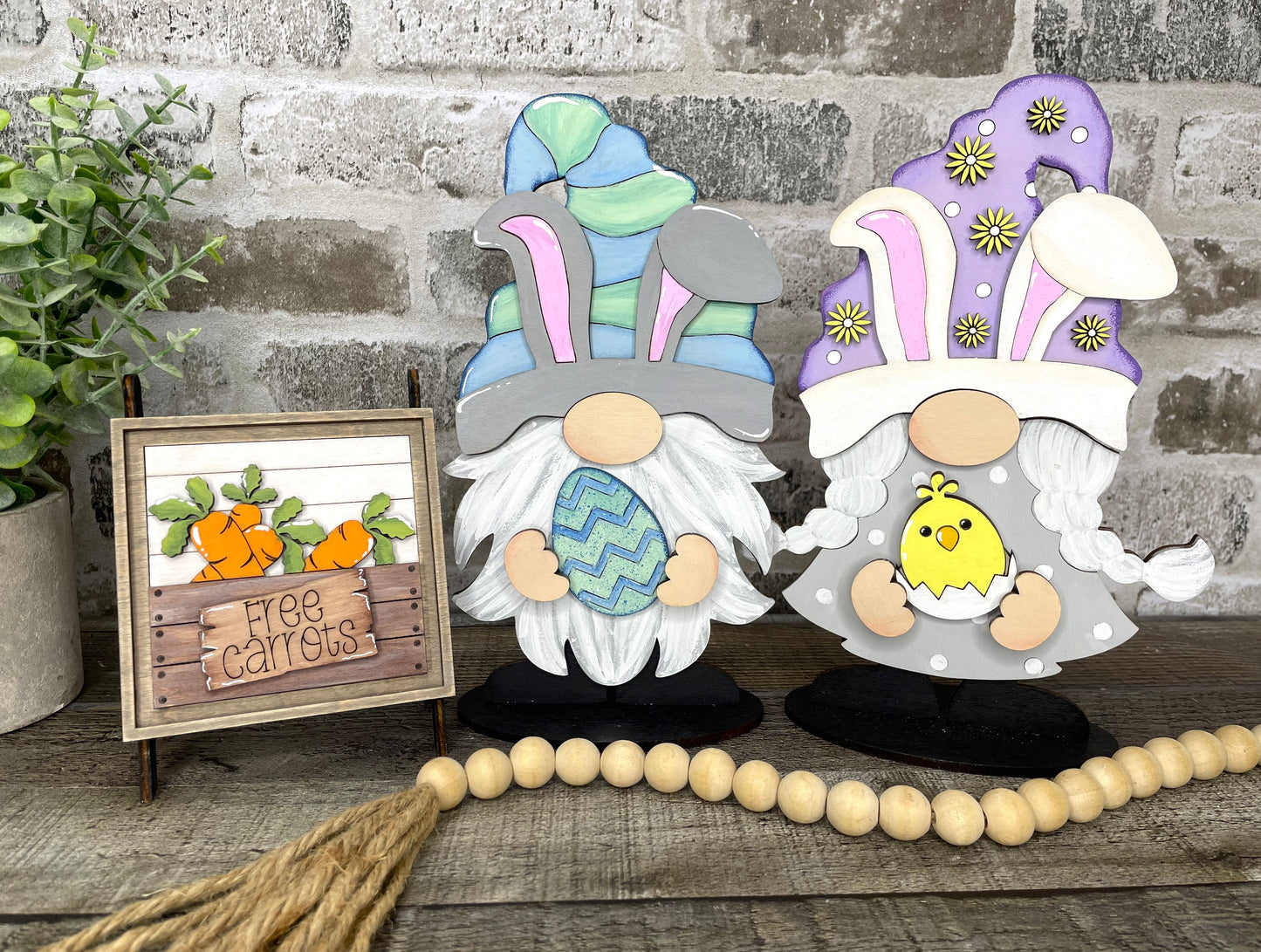 Interchangeable Gnome Insert Set "Easter"