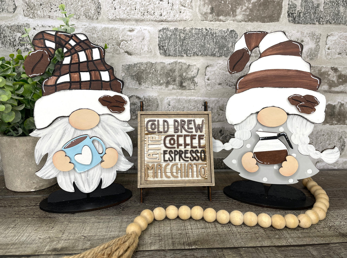 Interchangeable Gnome Insert Set "Coffee"