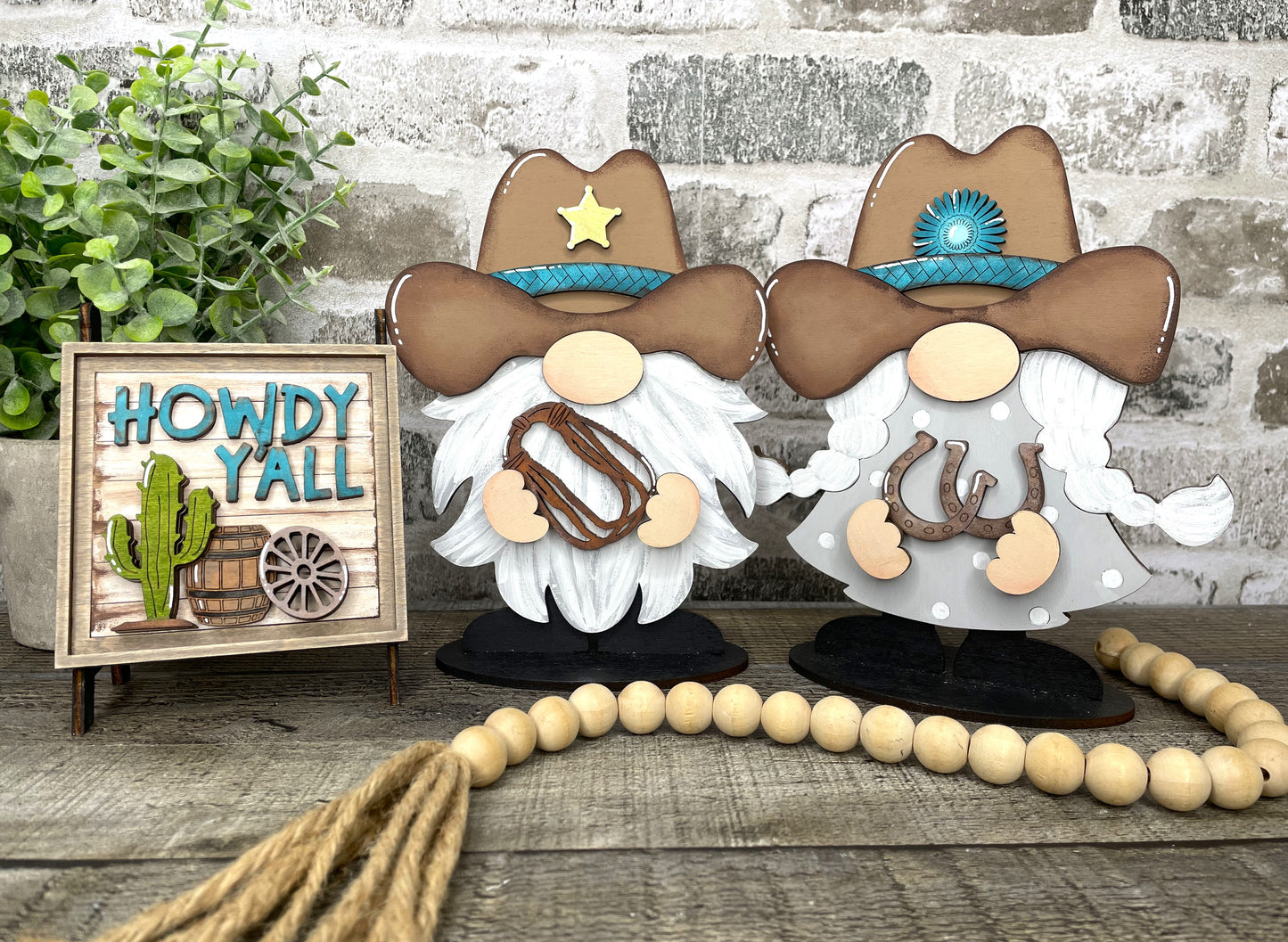 Interchangeable Gnome Insert Set "Western"