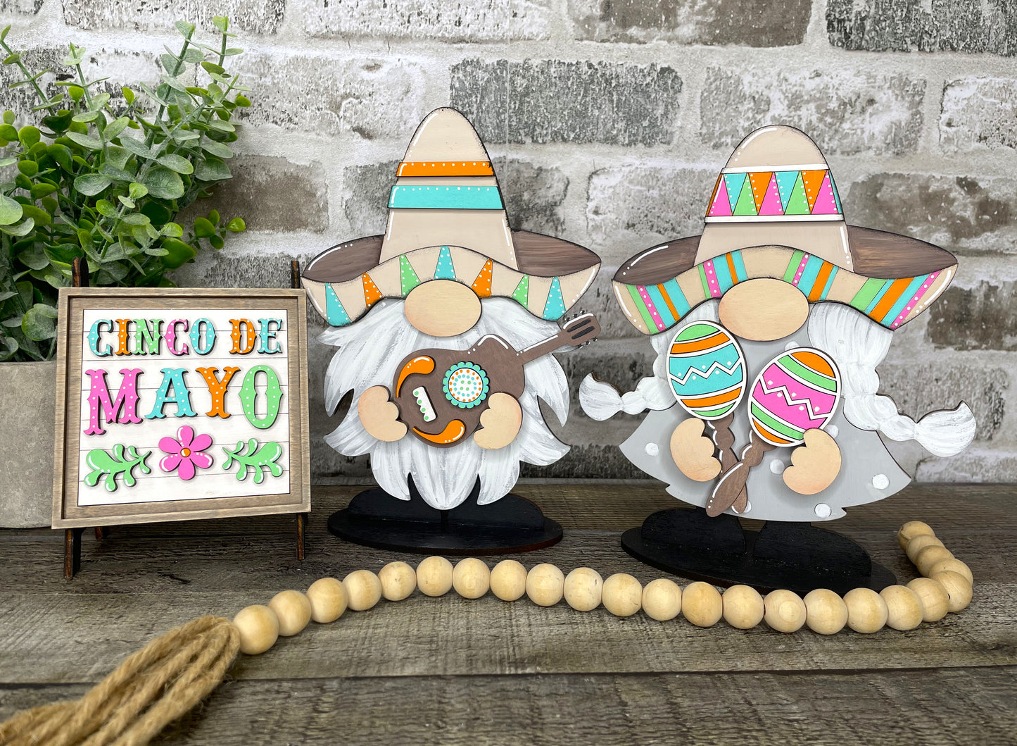 Interchangeable Gnome Insert Set "Cinco De Mayo"