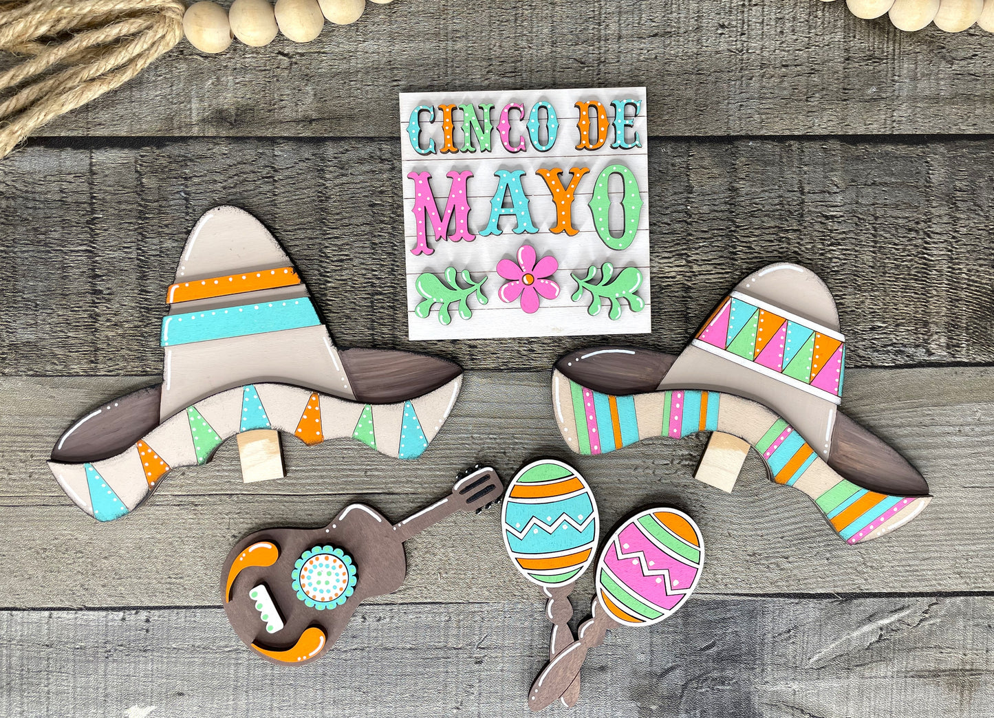 Interchangeable Gnome Insert Set "Cinco De Mayo"