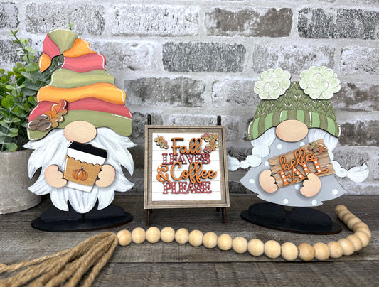 Interchangeable Gnome Insert Set "Fall"