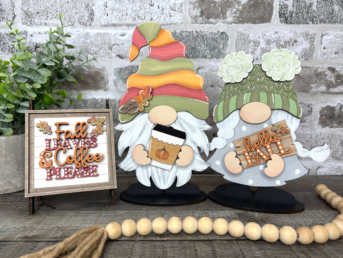 Interchangeable Gnome Insert Set "Fall"