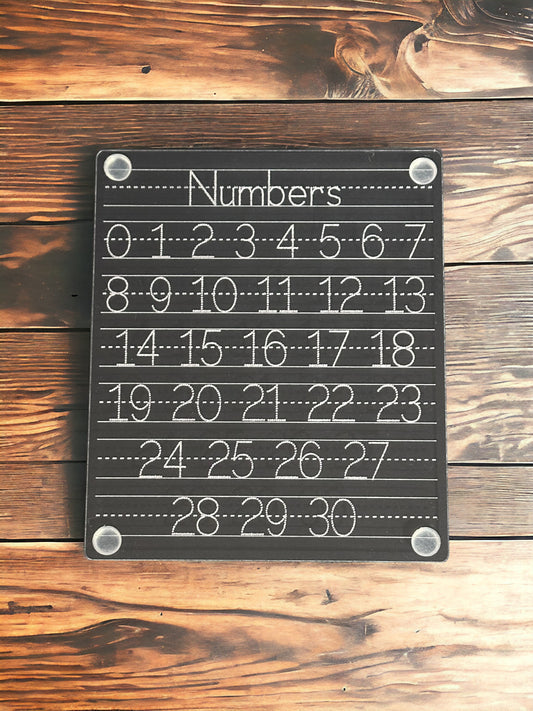Montessori Numbers Tracing Board