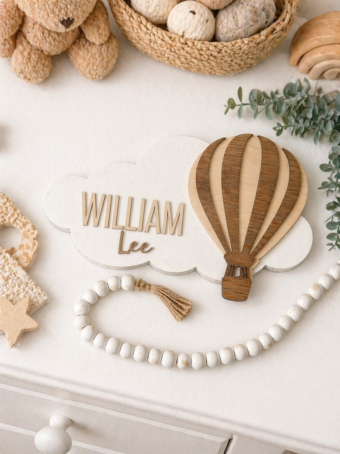 Hot Air Balloon Nursery Sign
