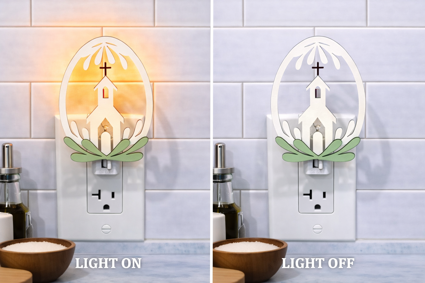 Easter Church Night Light Cover