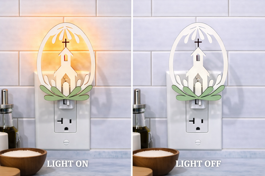 Easter Church Night Light Cover