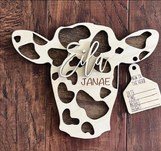 Cow Head & Ear Tag Monthly Milestones