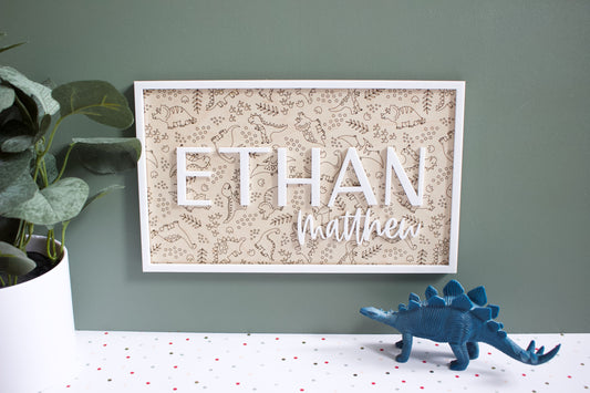 Dinosaur Name Sign