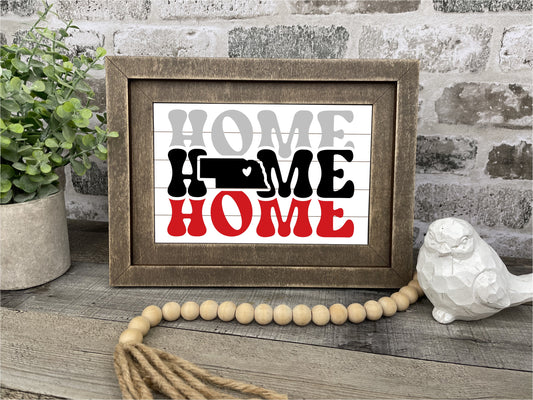 "Nebraska Home State" Farmhouse Insert
