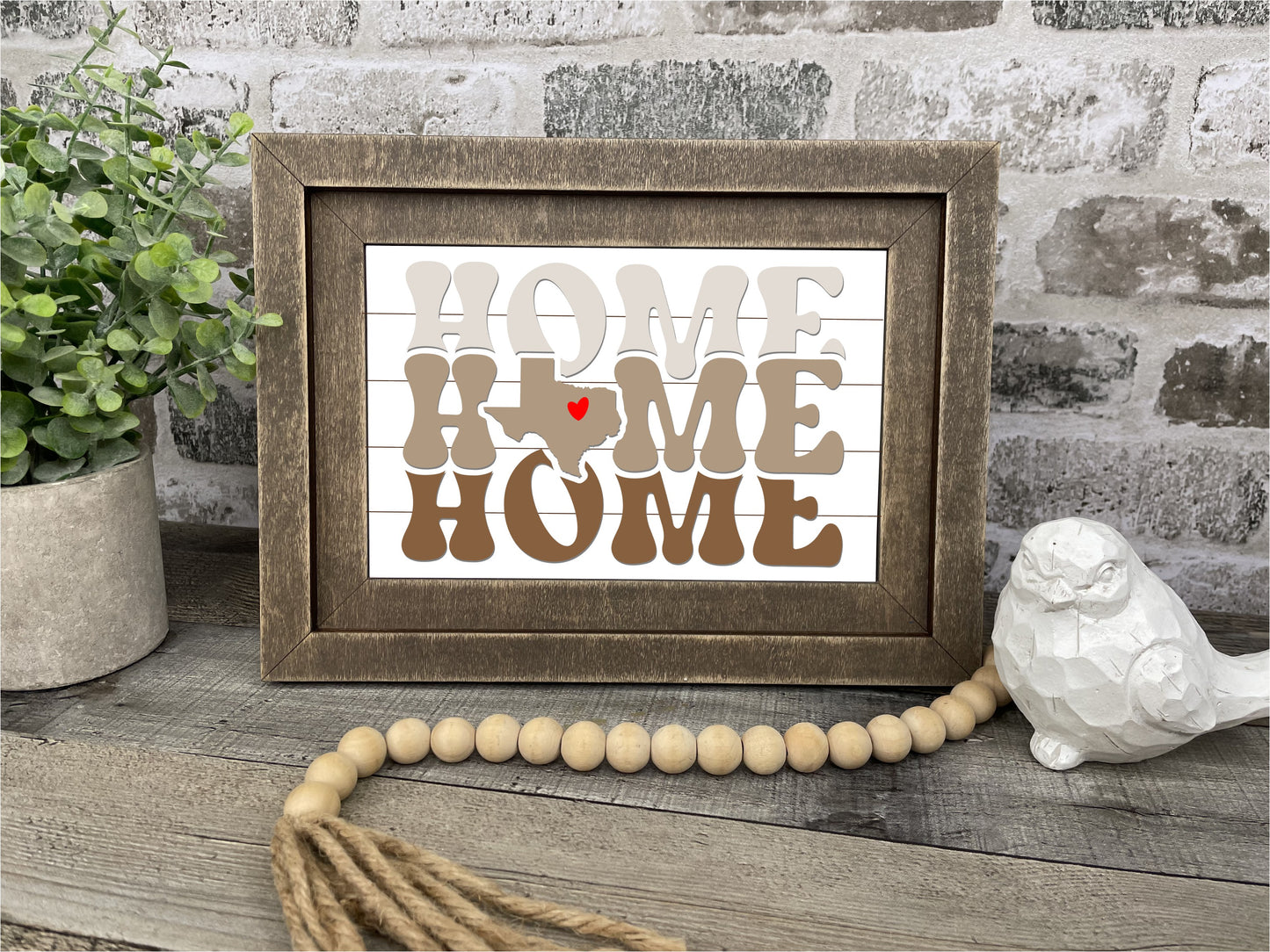 "Home State" Farmhouse Insert