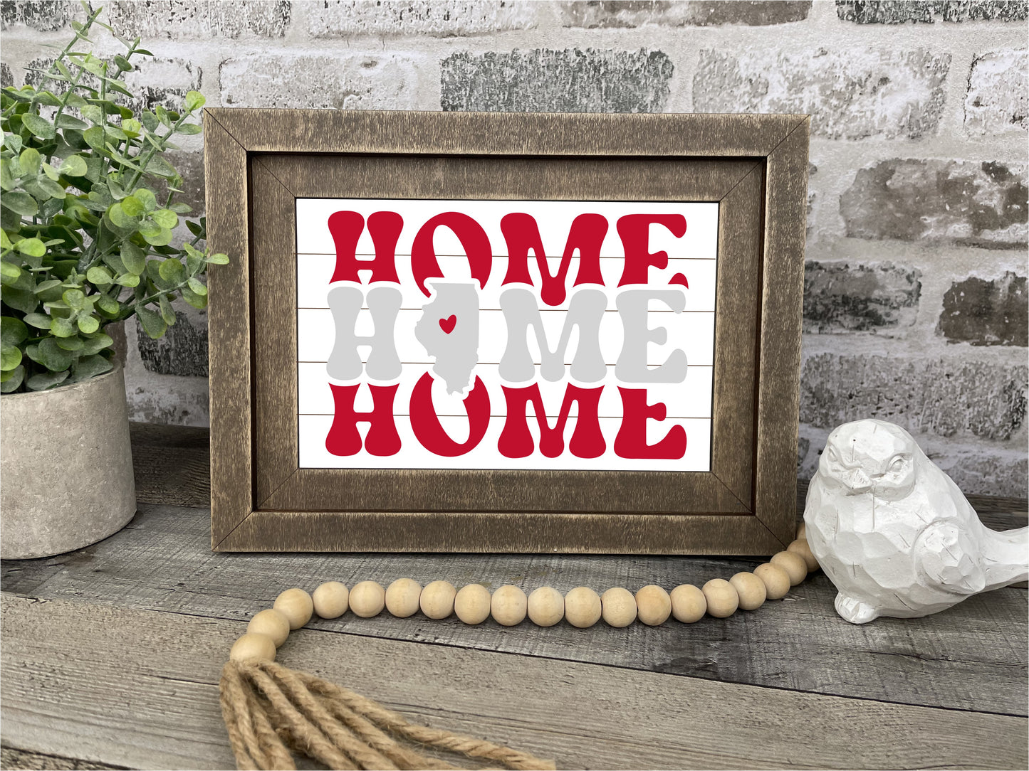 "Home State" Farmhouse Insert