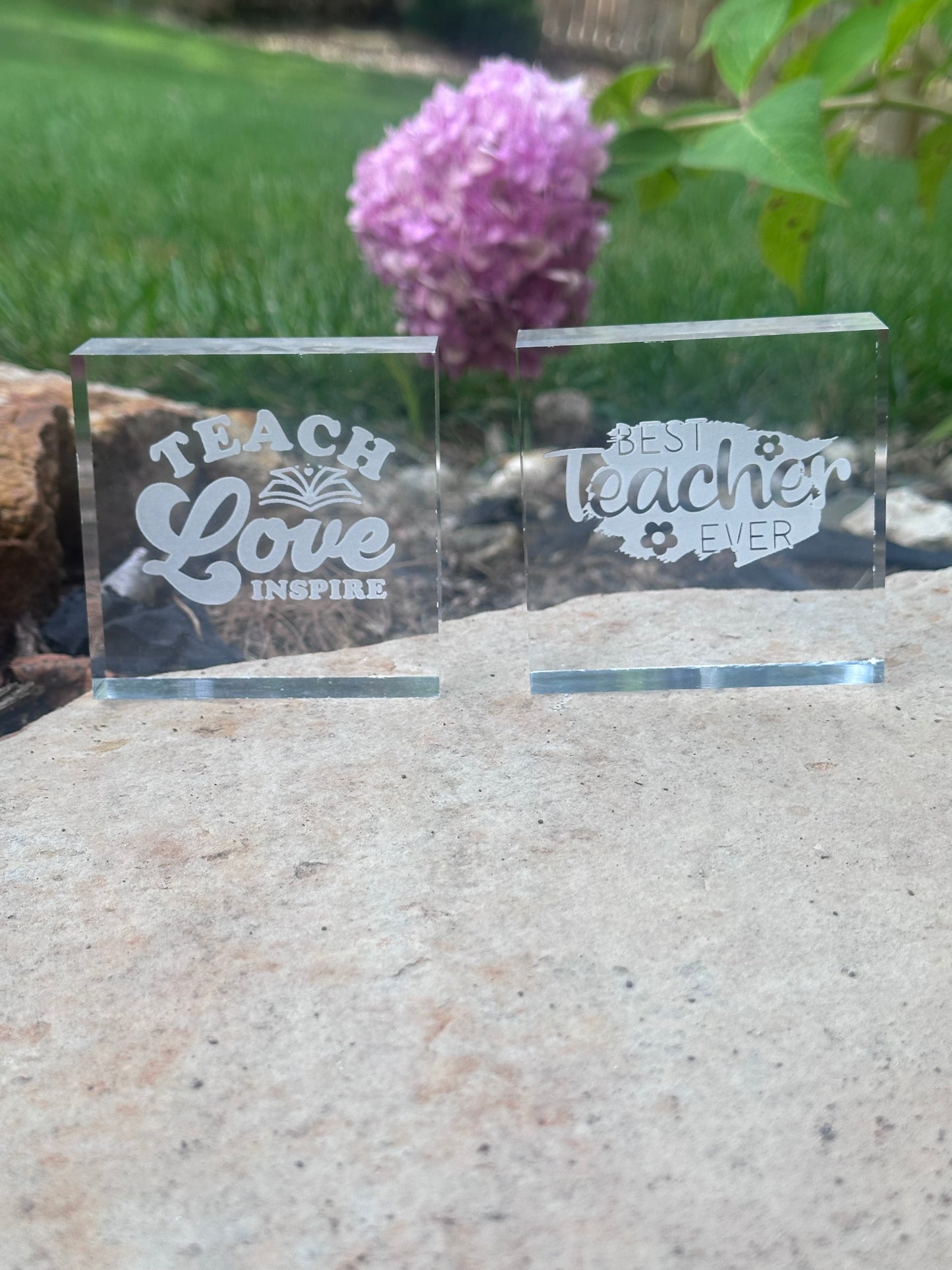 Teacher Acrylic Paper Weight/ Riser