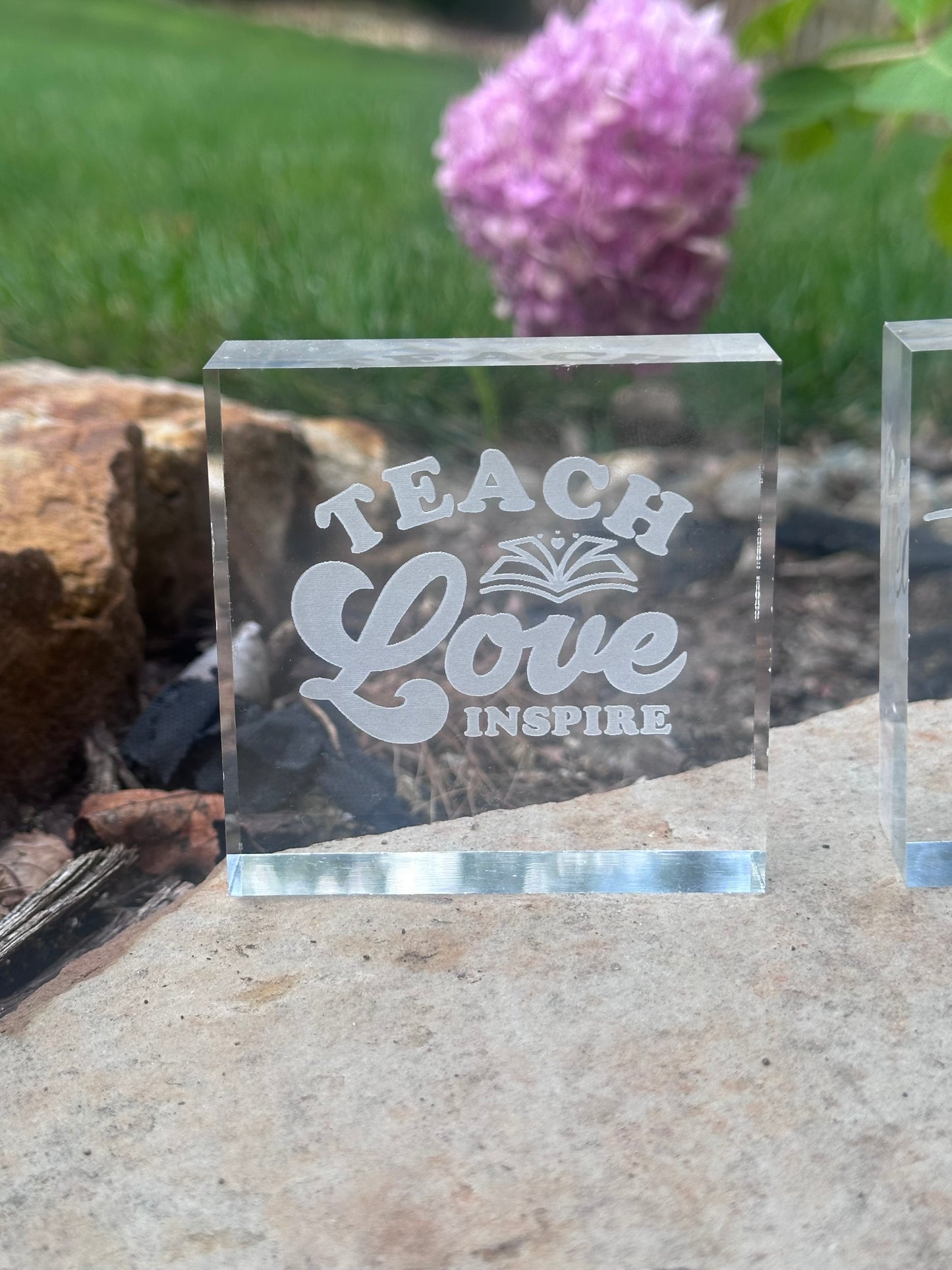 Teacher Acrylic Paper Weight/ Riser