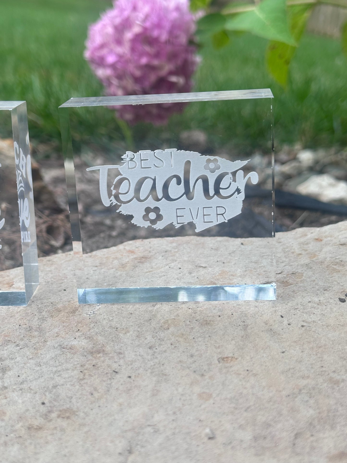 Teacher Acrylic Paper Weight/ Riser