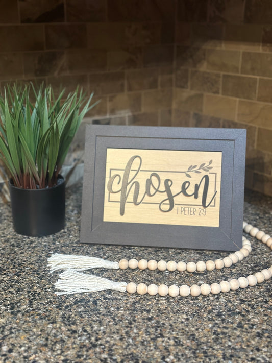 "Chosen" Farmhouse Frame Insert