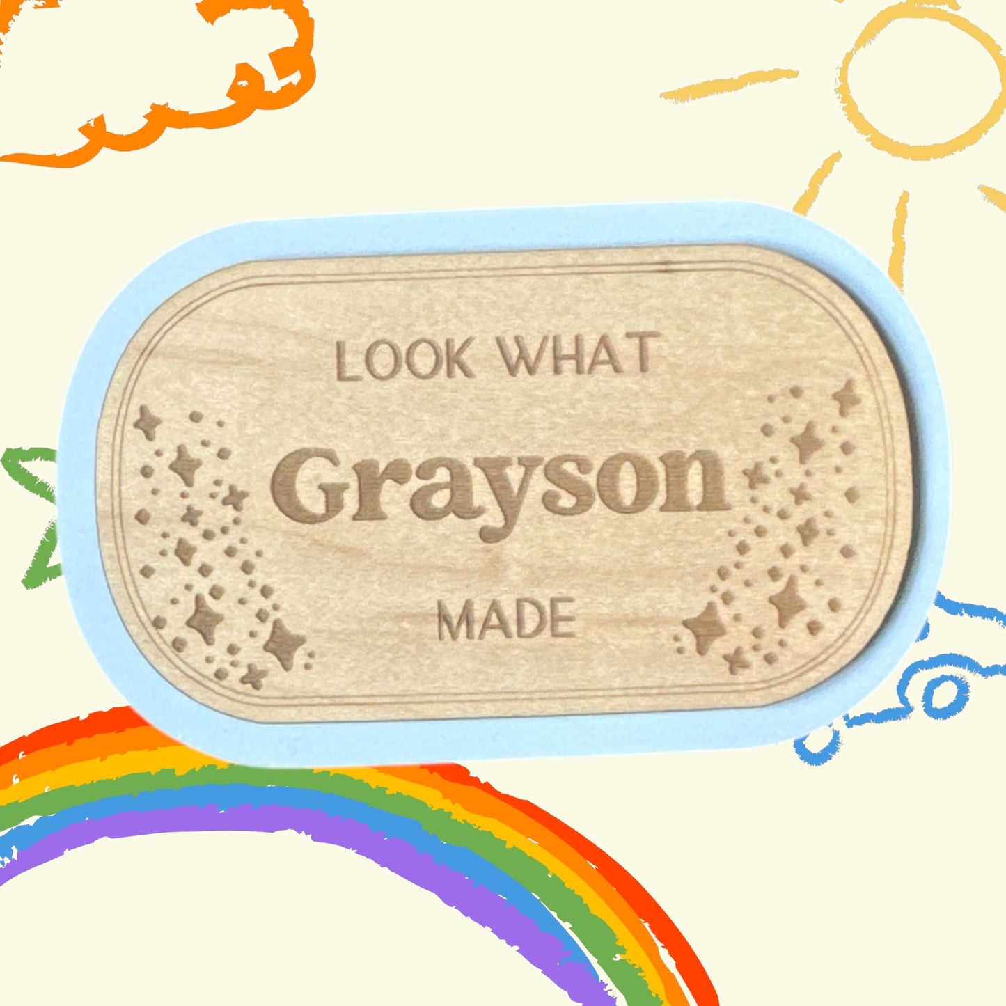 "Stars" Look What I Made Magnet