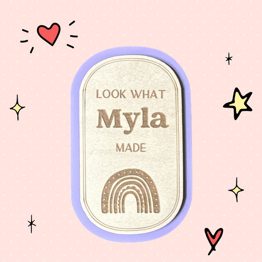 "Rainbow" Look What I Made Magnet