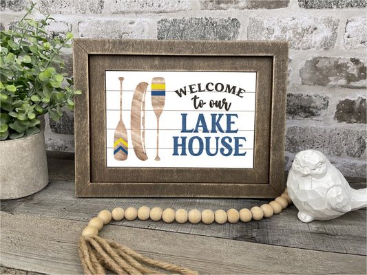 "Lake House" Farmhouse Insert