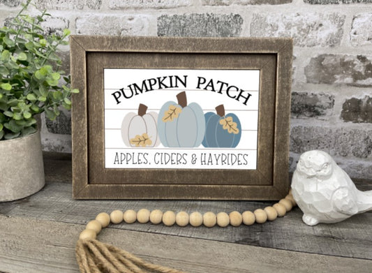 "Pumpkin Patch" Farmhouse Frame Insert